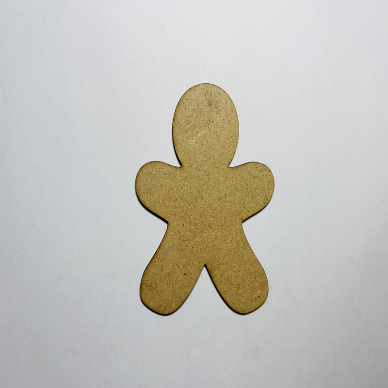 طرح مرد زنجبیلی چوبی مناسب برای استفاده در دستگاه های cnc چوب و cnc لیزر - laser cut wood gingerbread man cutout shape cdr file