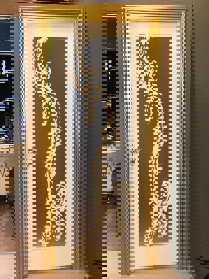 طرح دکور درب مناسب برای استفاده در دستگاه های cnc چوب و cnc لیزر - door design decor dxf file