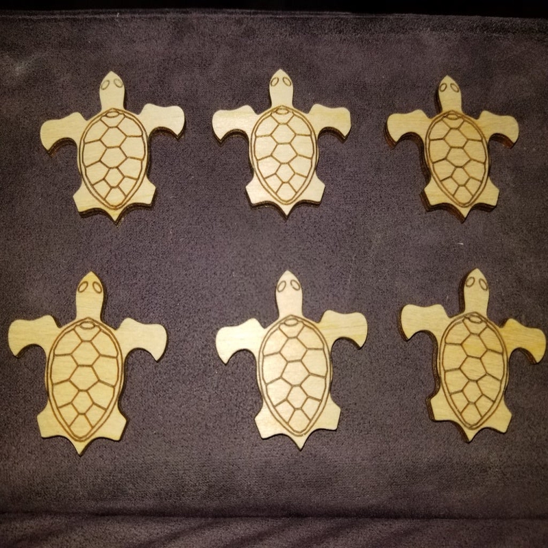 طرح لاک پشت مناسب برای استفاده در دستگاه های cnc چوب و cnc لیزر - laser cut turtle svg file