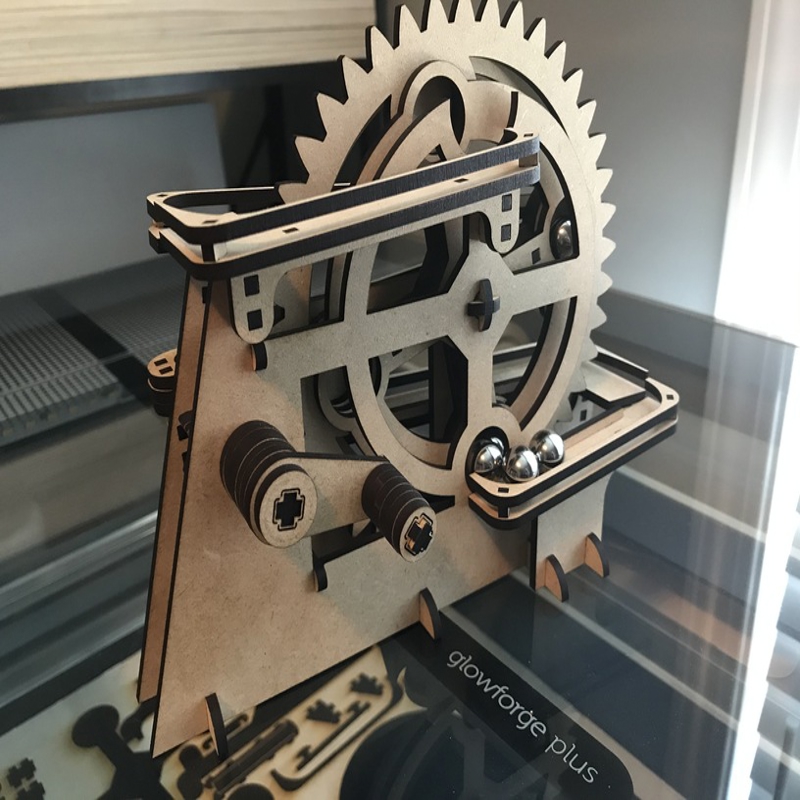 طرح سنگ مرمر چوبی مناسب برای استفاده در دستگاه های cnc چوب و cnc لیزر - laser cut wooden marble run svg file