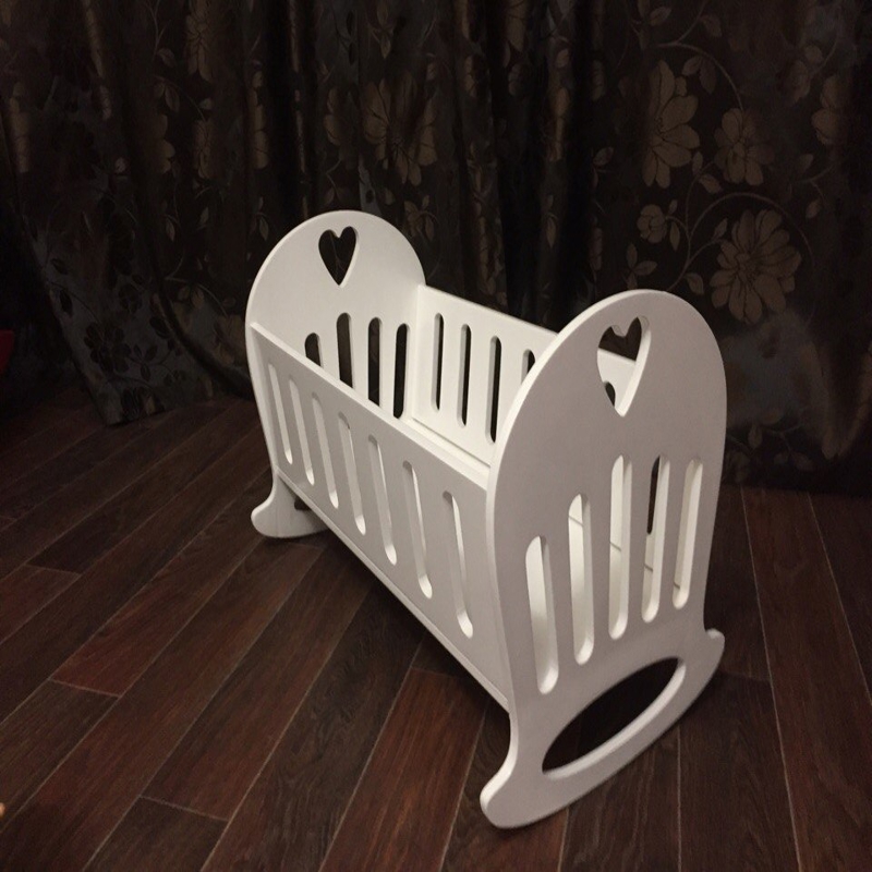 طرح تخت عروسک مناسب برای استفاده در دستگاه های cnc چوب و cnc لیزر - laser cut doll crib template cdr file