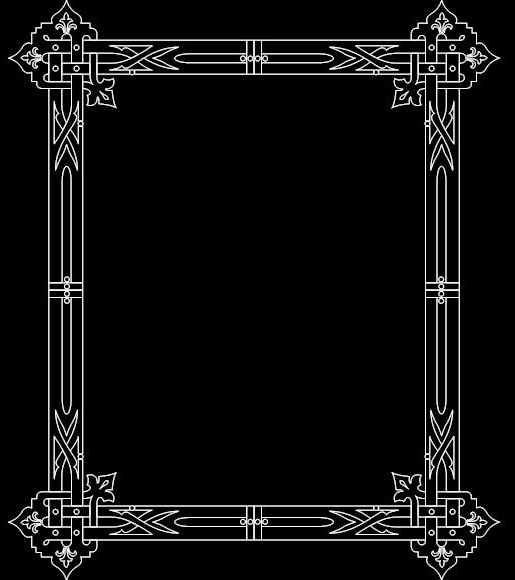 طرح قاب آینه شماره ۰۴۷۲ مناسب برای استفاده در دستگاه های cnc چوب و cnc لیزر - mirror frame 0472 dxf file