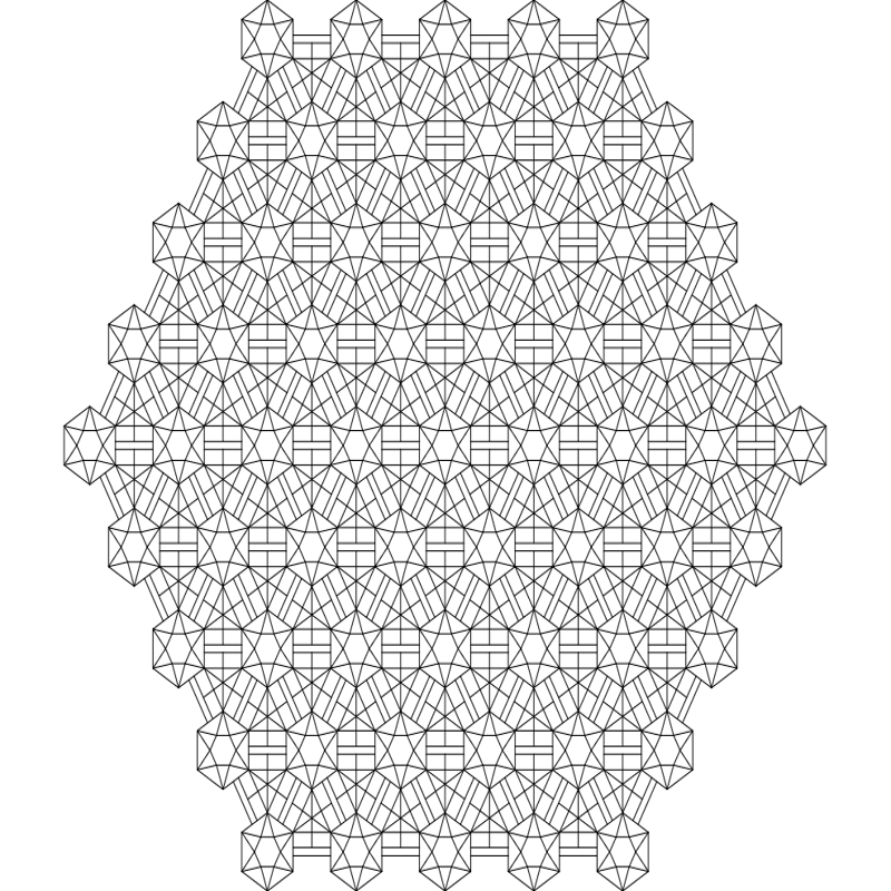طرح جغرافیایی ۱ مناسب برای استفاده در دستگاه های cnc چوب و cnc لیزر - geo design 1 dxf file