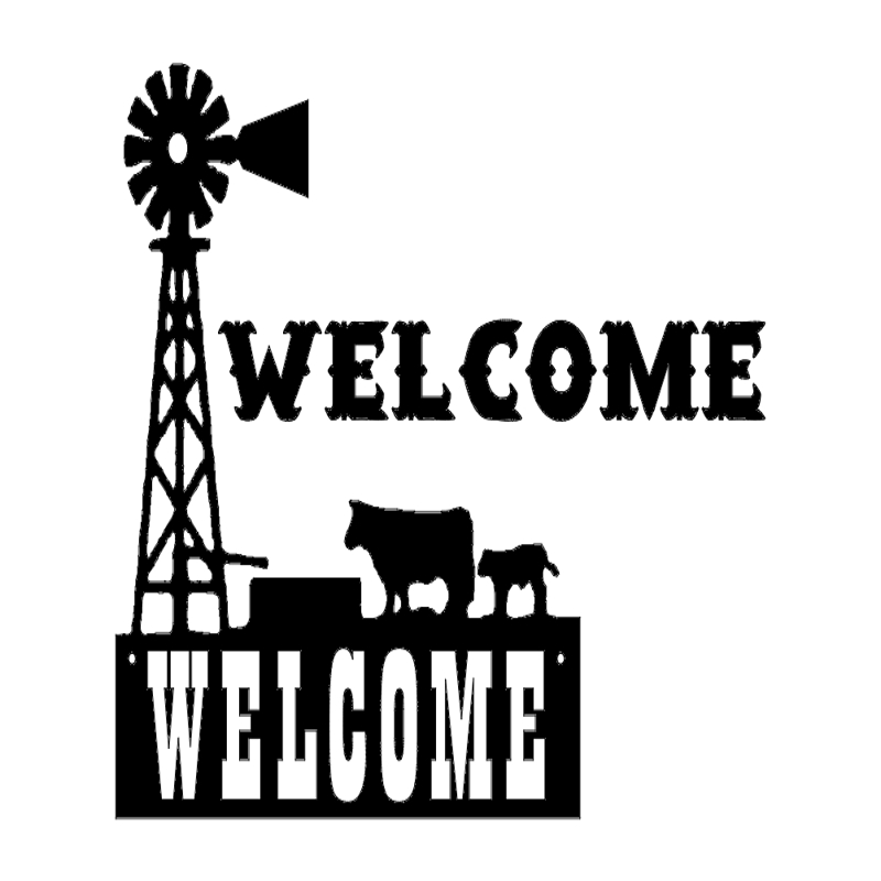 طرح خوشامدگویی آسیاب بادی مناسب برای استفاده در دستگاه های cnc چوب و cnc لیزر - windmill welcome scenery dxf file