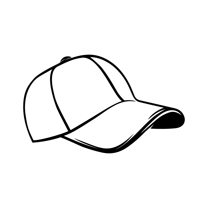 طرح کلاه بیسبال مناسب برای استفاده در دستگاه های cnc چوب و cnc لیزر - baseball cap dxf file