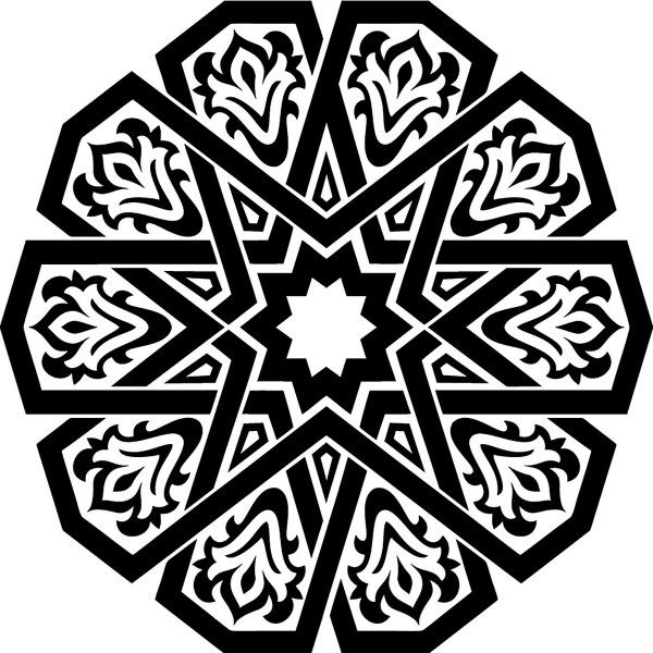 طرح شابلون مناسب برای استفاده در دستگاه های cnc چوب و cnc لیزر - laser cut stencil dxf file