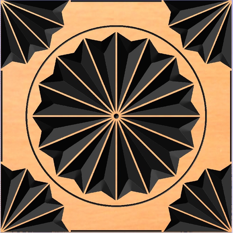 طرح کاشی 1 مناسب برای استفاده در دستگاه های cnc چوب و cnc لیزر - Design and vector for CNC machine