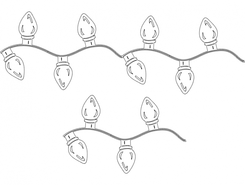 طرح جشن شماره 06 مناسب برای استفاده در دستگاه های cnc چوب و cnc لیزر - festive things 06 dxf file
