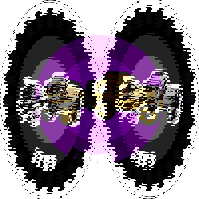 طرح پازل سه بعدی جیپ مناسب برای استفاده در دستگاه های cnc چوب و cnc لیزر - laser cut jeep 3d puzzle dxf file