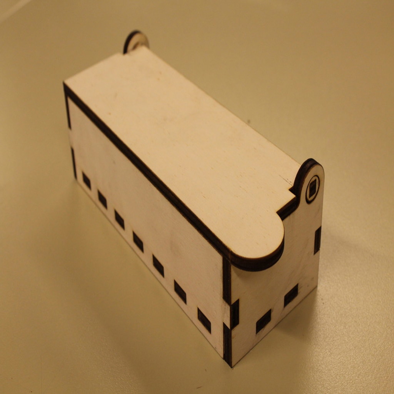 طرح جعبه خودکار مناسب برای استفاده در دستگاه های cnc چوب و cnc لیزر - laser cut pen box svg file