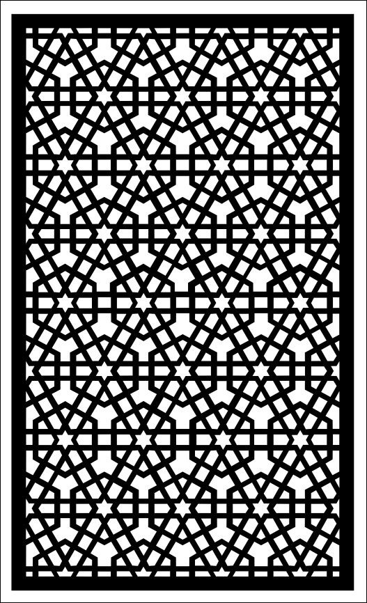 طرح و الگوی جالی مناسب برای استفاده در دستگاه های cnc چوب و cnc لیزر - laser cut jali design pattern svg file