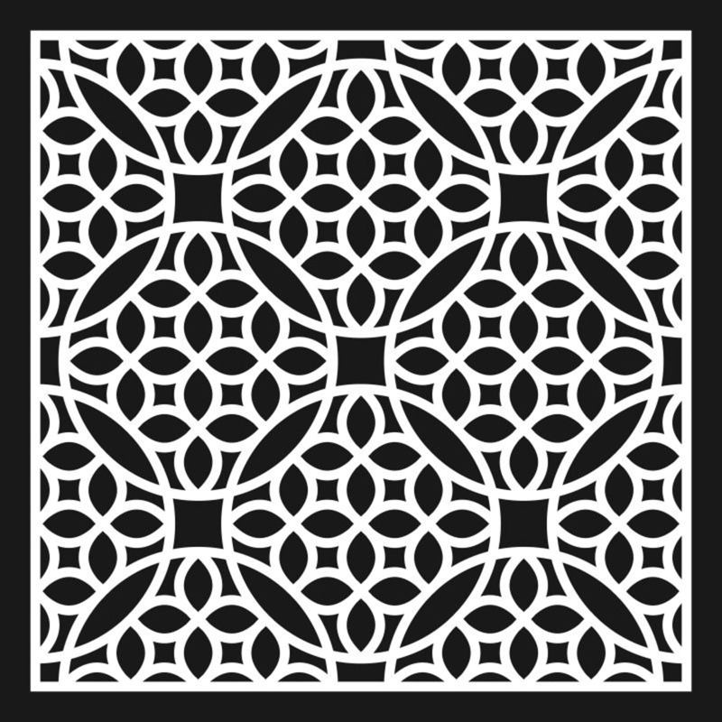 طرح کاشی طرح هندسی قدیمی جالی cnc مناسب برای استفاده در دستگاه های cnc چوب و cnc لیزر - vintage geometric jali tile pattern for cnc laser cutting cdr file