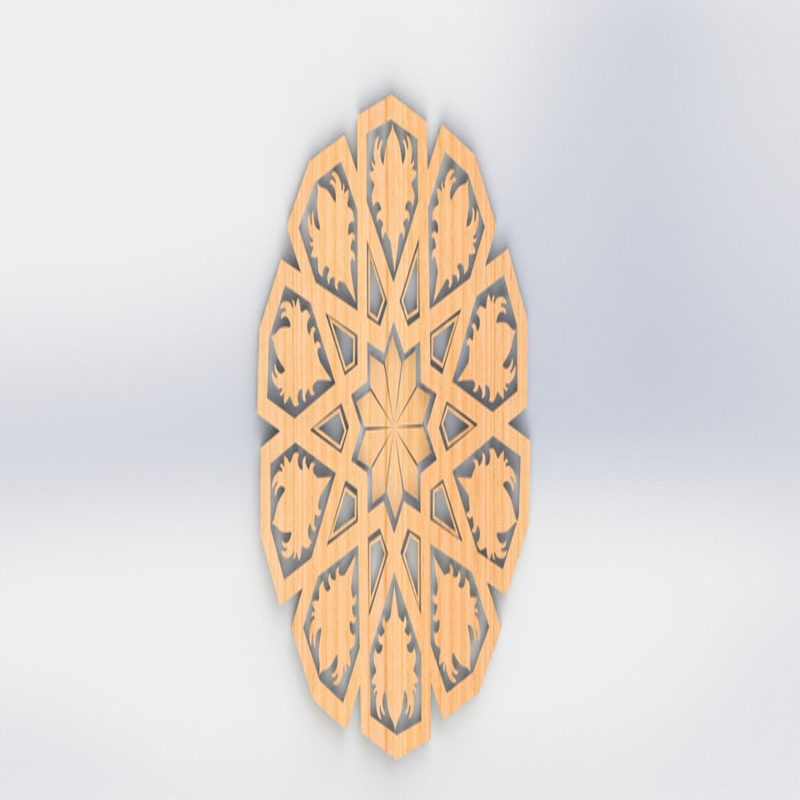 طرح تزئینات اسلامی مناسب برای استفاده در دستگاه های cnc چوب و cnc لیزر - islamic decorations stl file
