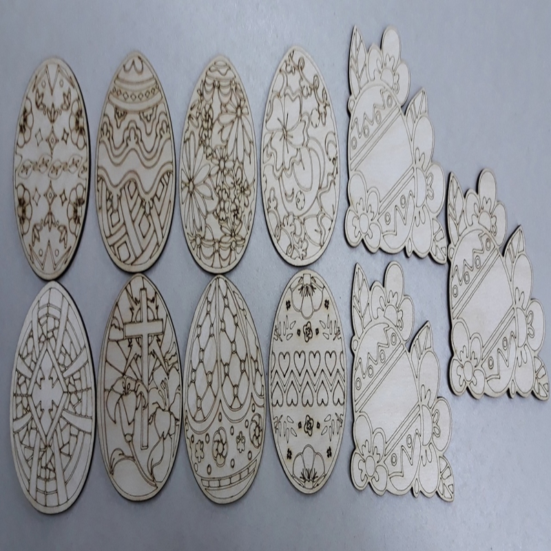 طرح تزئینات عید پاک مناسب برای استفاده در دستگاه های cnc چوب و cnc لیزر - laser cut easter decorations cdr file