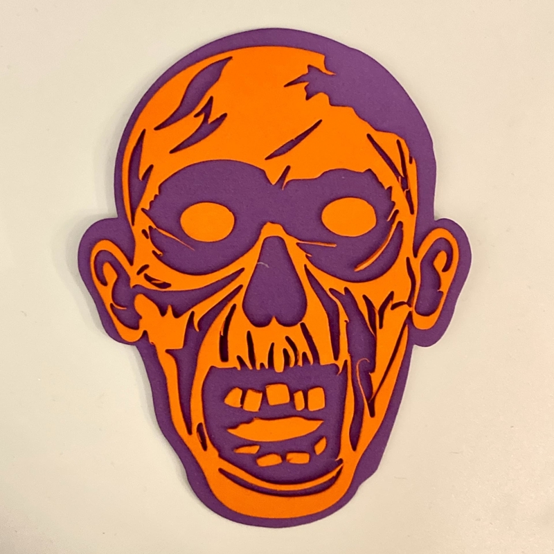 طرح و چهره زامبی مناسب برای استفاده در دستگاه های cnc چوب و cnc لیزر - laser cut zombie face svg file