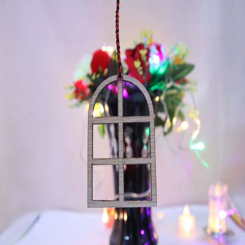 طرح پنجره کریسمس مناسب برای استفاده در دستگاه های cnc چوب و cnc لیزر - laser cut christmas window ornament cdr file