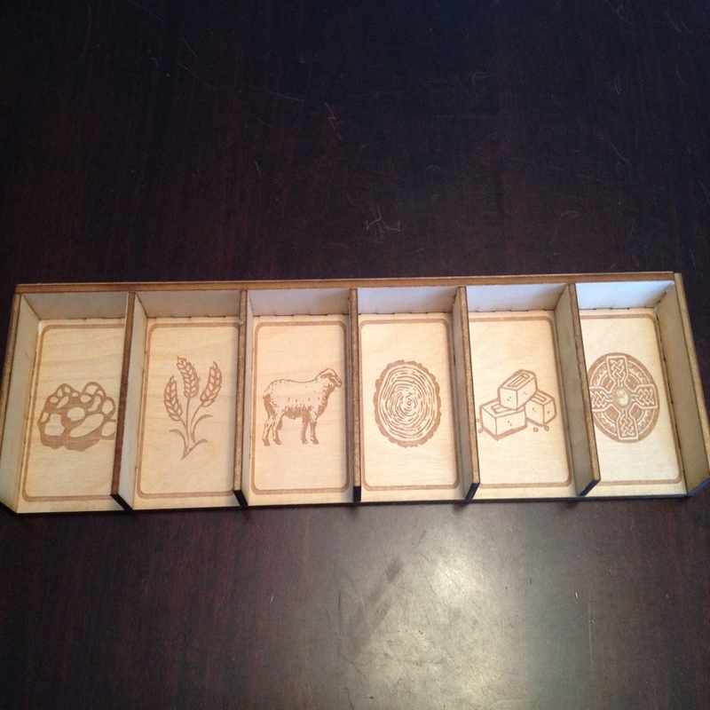 طرح جا کارتی کاتان با ضخامت ۴ میلی‌متر مناسب برای استفاده در دستگاه های cnc چوب و cnc لیزر - laser cut catan card holder 4mm plywood dxf file