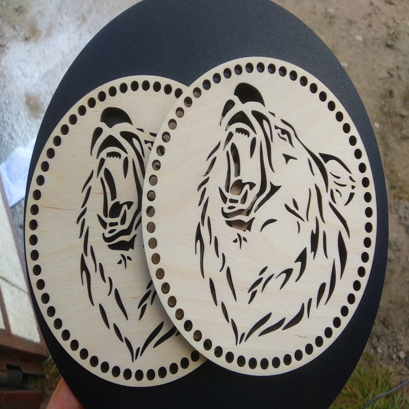طرح پایه سبد چوبی قلاب بافی مناسب برای استفاده در دستگاه های cnc چوب و cnc لیزر - laser cut wooden crochet basket bottom base cdr file