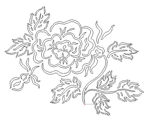 طرح گل مناسب برای استفاده در دستگاه های cnc چوب و cnc لیزر - flower dxf file