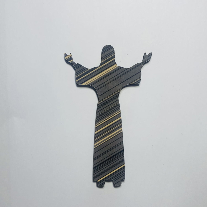 طرح تابلو چوبی ناتمام حضرت عیسی مناسب برای استفاده در دستگاه های cnc چوب و cnc لیزر - laser cut unfinished wooden jesus cutout cdr file
