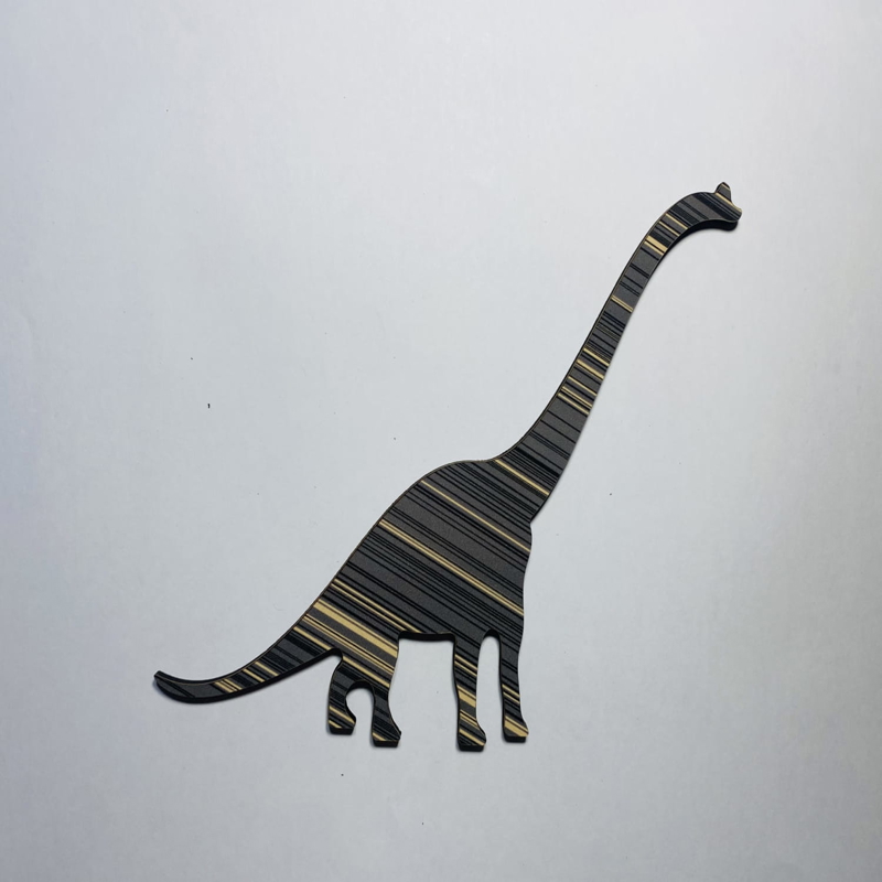 طرح دایناسور چوبی ناتمام مناسب برای استفاده در دستگاه های cnc چوب و cnc لیزر - laser cut dinosaur wood cutout unfinished wood craft cdr file