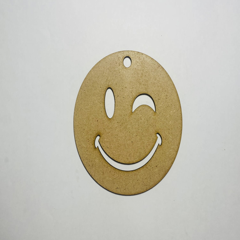 طرح چوب ناتمام مناسب برای استفاده در دستگاه های cnc چوب و cnc لیزر - laser cut unfinished wood smiley cutout craft cdr file