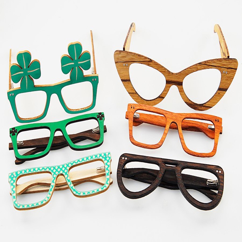 طرح قاب عینک چوبی مخصوص مهمانی - مناسب برای استفاده در دستگاه های cnc چوب و cnc لیزر - laser cut wooden party glasses frames cdr file