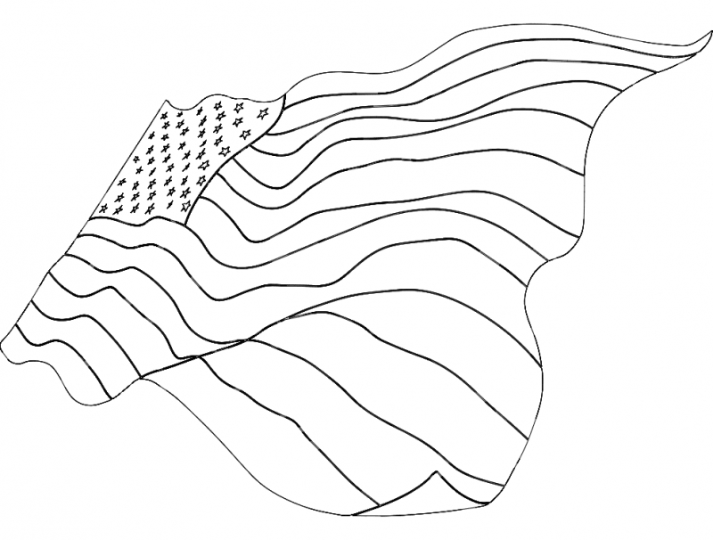 طرح پرچم آمریکا مناسب برای استفاده در دستگاه های cnc چوب و cnc لیزر - american flag dxf file
