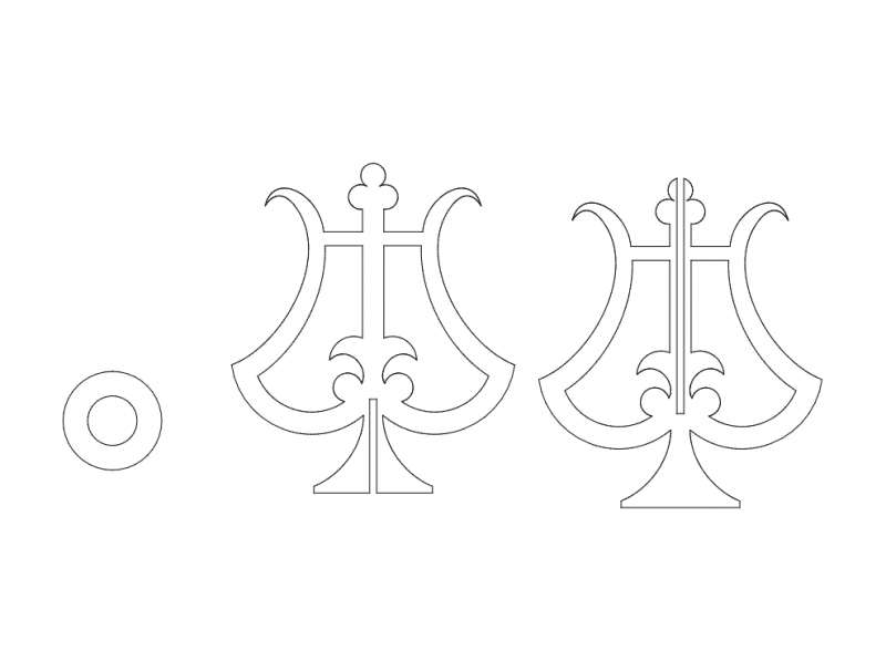 طرح لوستر مناسب برای استفاده در دستگاه های cnc چوب و cnc لیزر - chandelier dxf file