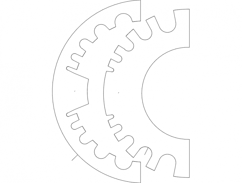 طرح نگهدارنده شلنگ مناسب برای استفاده در دستگاه های cnc چوب و cnc لیزر - hose holder dxf file