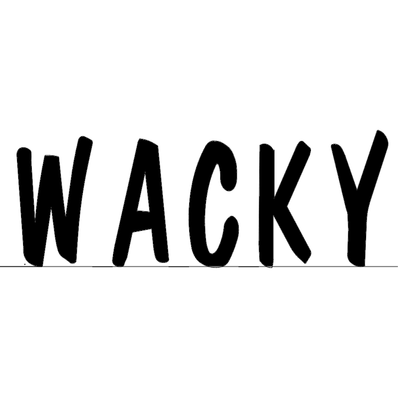 طرح متن عجیب و غریب مناسب برای استفاده در دستگاه های cnc چوب و cnc لیزر - wacky text dxf file