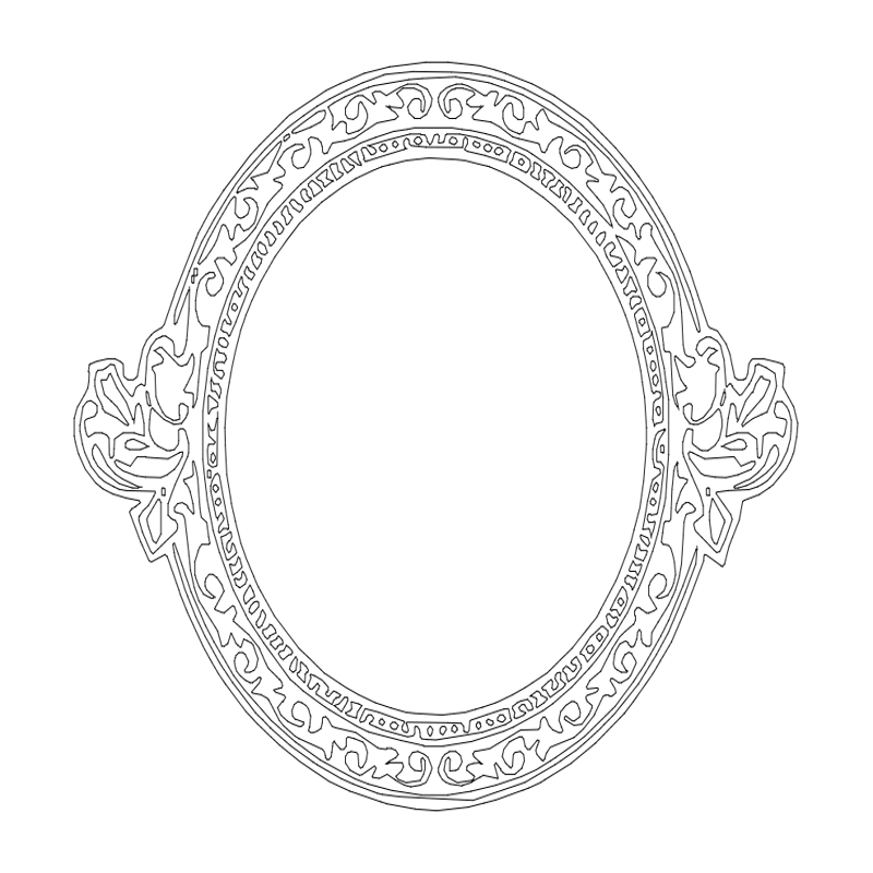 طرح قاب دایره ای بسیار زیبا مناسب برای استفاده در دستگاه های cnc چوب و cnc لیزر - cool circle frame dxf file