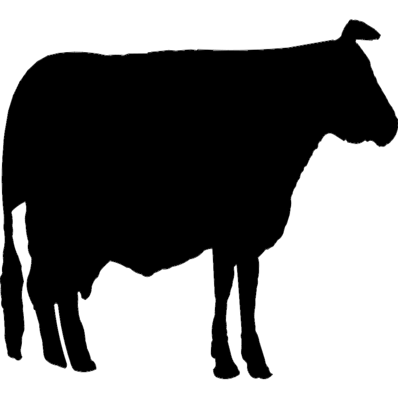 طرح گاو مناسب برای استفاده در دستگاه های cnc چوب و cnc لیزر - cow dxf file
