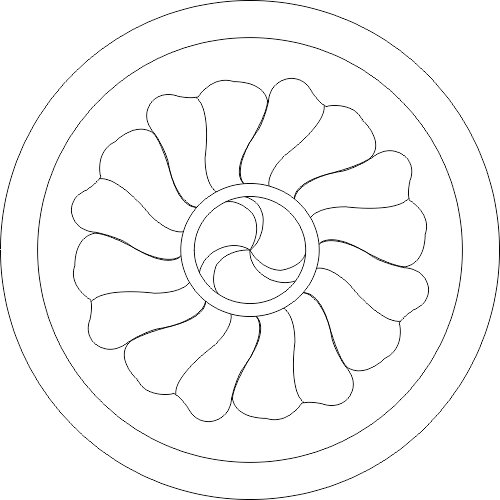 طرح فایل dwg المان های تزئینی معماری مناسب برای استفاده در دستگاه های cnc چوب و cnc لیزر - architecture decorative element dwg file
