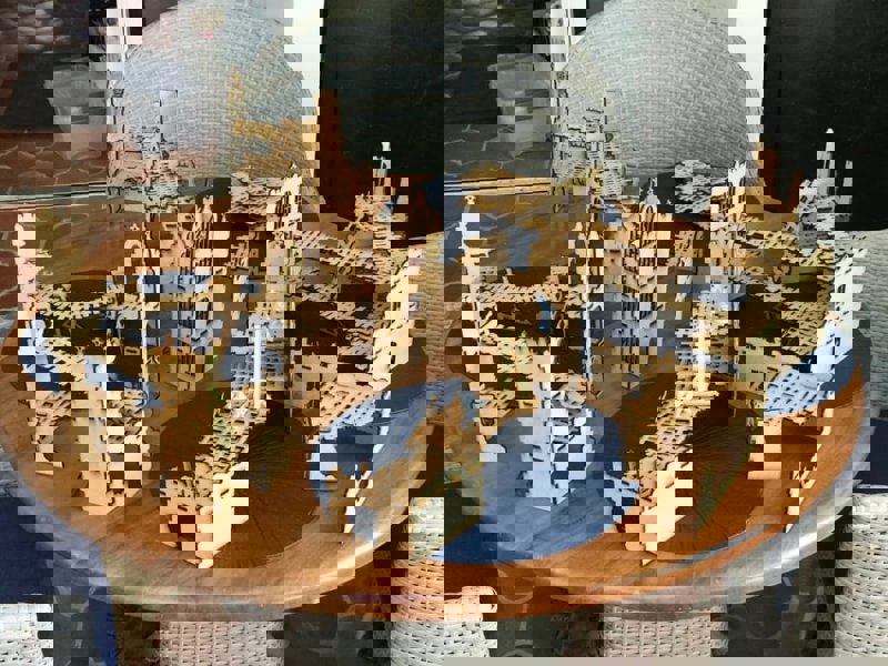 طرح زمین بازی وارگیم مناسب برای استفاده در دستگاه های cnc چوب و cnc لیزر - laser cut wargaming terrain svg file