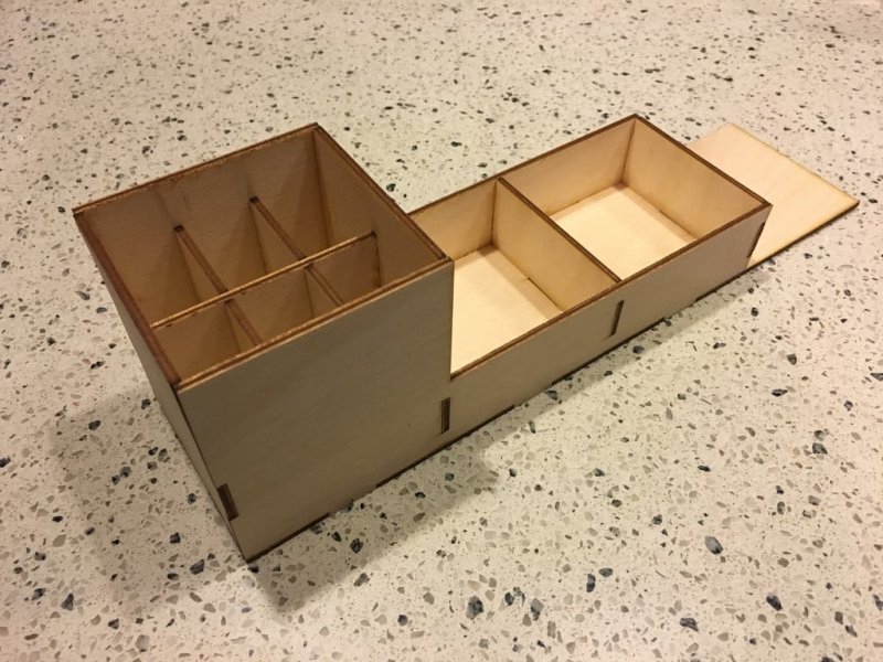 طرح نظم دهنده میز مناسب برای استفاده در دستگاه های cnc چوب و cnc لیزر - laser cut desk organizer