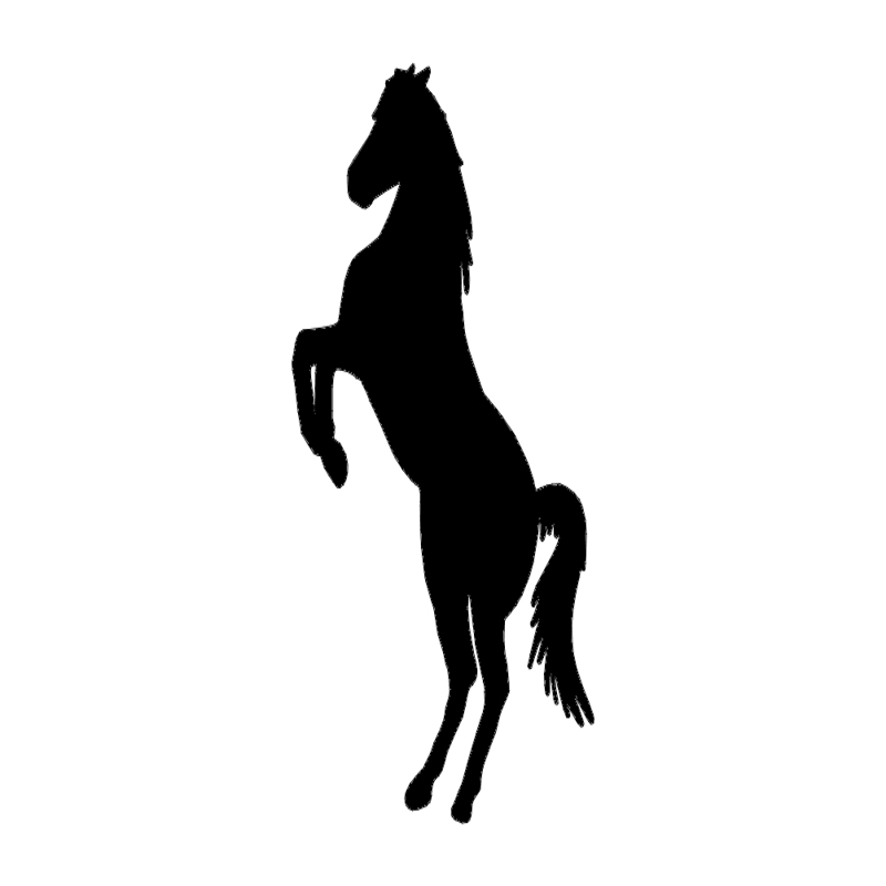طرح پرورش اسب مناسب برای استفاده در دستگاه های cnc چوب و cnc لیزر - horse rearing up dxf file