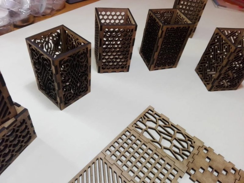 طرح جاشمعی های چوبی مناسب برای استفاده در دستگاه های cnc چوب و cnc لیزر - laser cut wooden candle holders cdr file