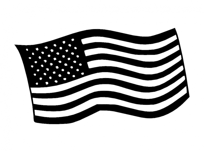 طرح را به ما گزارش دهید مناسب برای استفاده در دستگاه های cnc چوب و cnc لیزر - flag us dxf file
