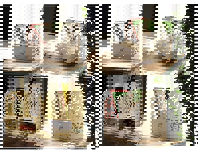 طرح قفسه رومیزی ، قفسه رومیزی سازمان دهنده مناسب برای استفاده در دستگاه های cnc چوب و cnc لیزر - laser cut countertop storage rack desktop shelf organizer