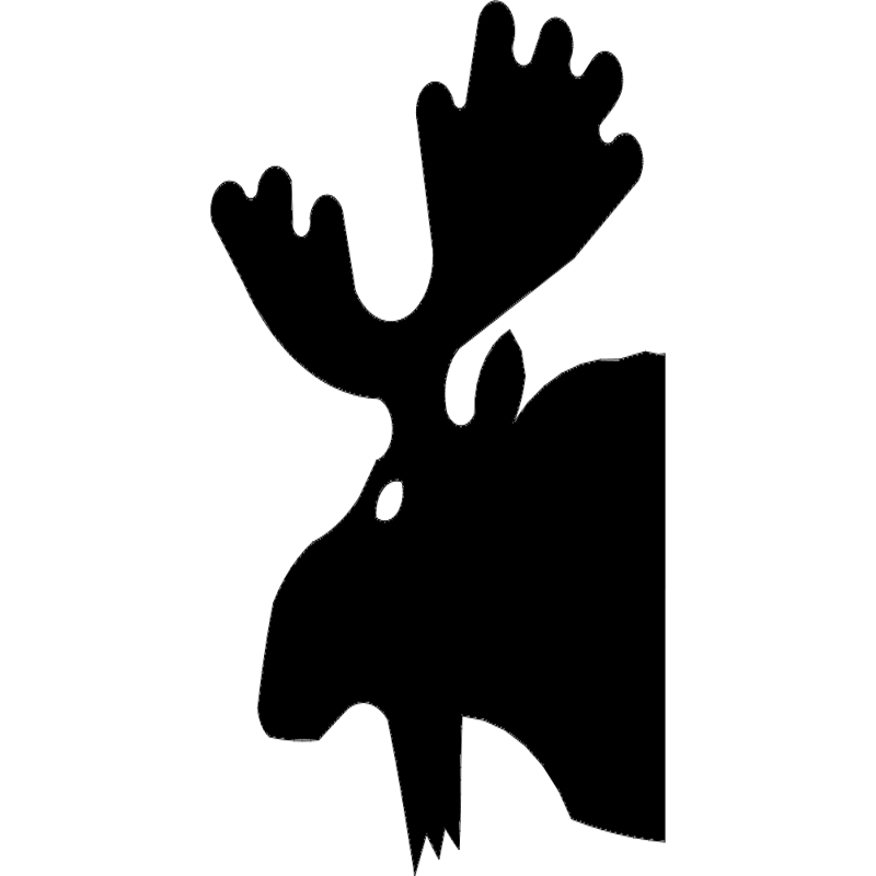 طرح گوزن شمالی شماره ۳ مناسب برای استفاده در دستگاه های cnc چوب و cnc لیزر - moose 3 dxf file