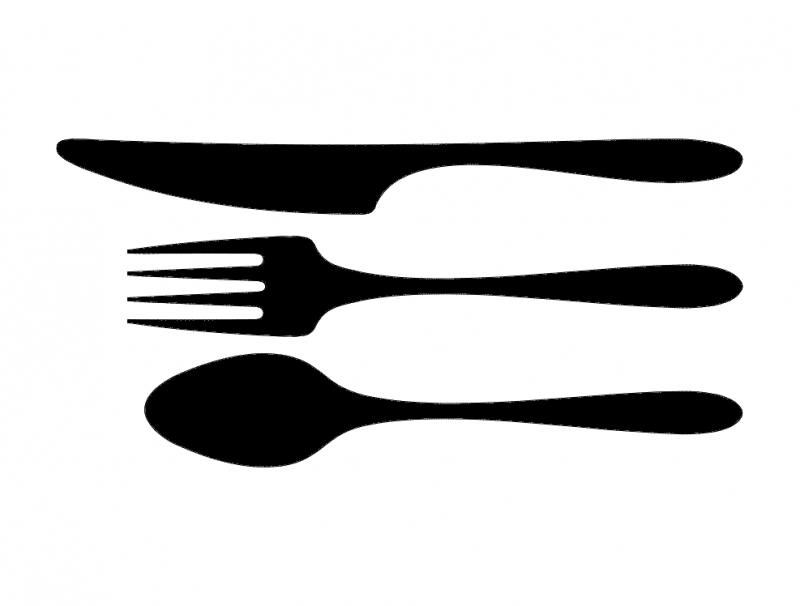 طرح ظروف تخت مناسب برای استفاده در دستگاه های cnc چوب و cnc لیزر - flatware dxf file