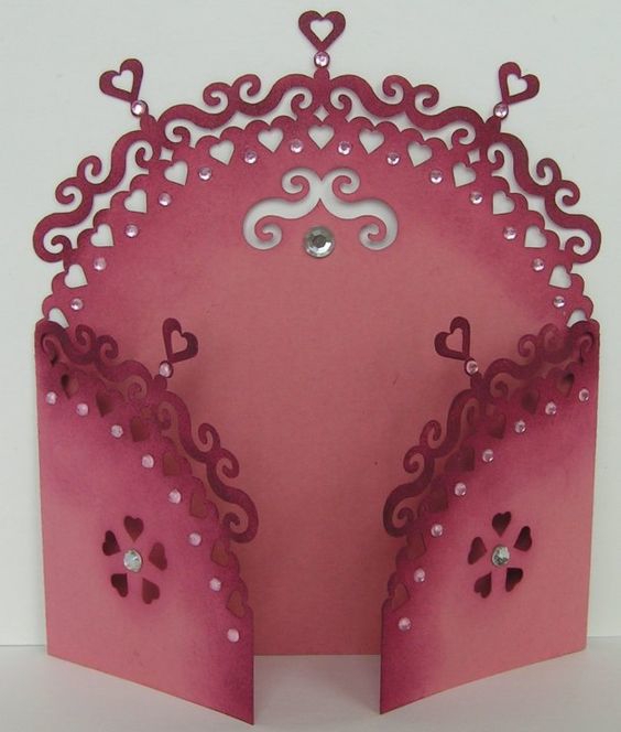 طرح کارت تا شده دروازه شماره ۱۲ مناسب برای استفاده در دستگاه های cnc چوب و cnc لیزر - gate fold card 12 dxf file