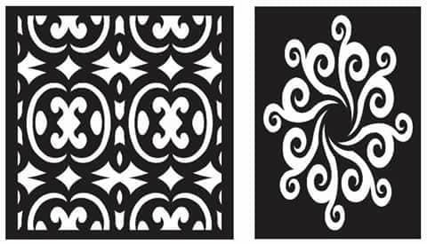 طرح‌های الگو ۴۶ مناسب برای استفاده در دستگاه های cnc چوب و cnc لیزر - pattern designs 46 dxf file