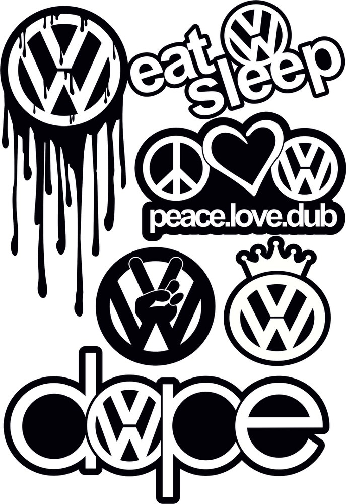 طرح وکتور لوگوی فولکس واگن مناسب برای استفاده در دستگاه های cnc چوب و cnc لیزر - vw logo vector cdr file