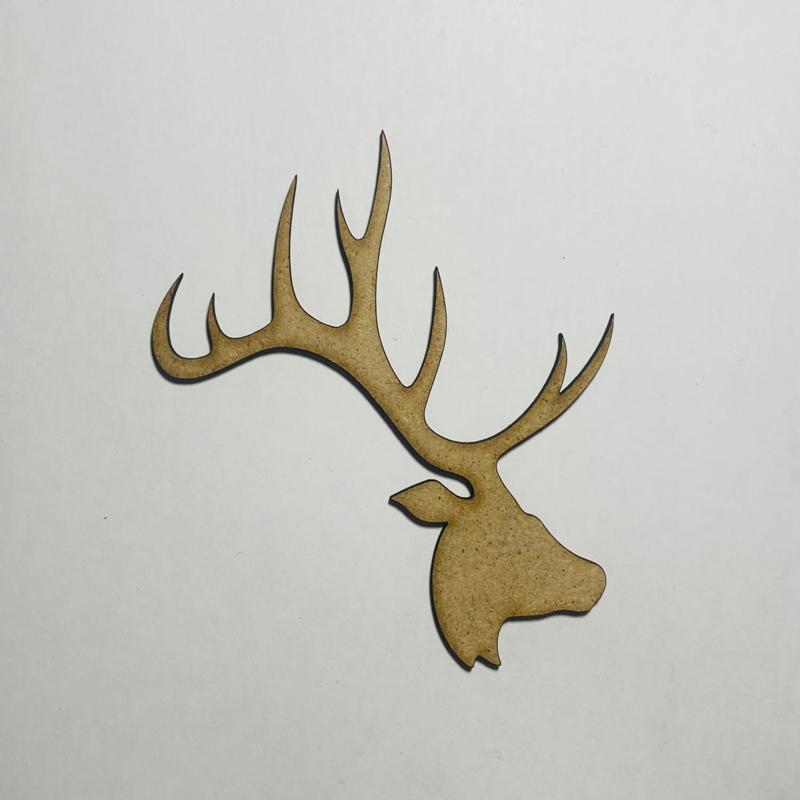 طرح برش چوب با فرمت کورل مخصوص لیزر برش مناسب برای استفاده در دستگاه های cnc چوب و cnc لیزر - laser cut wood elk head cutout shape cdr file