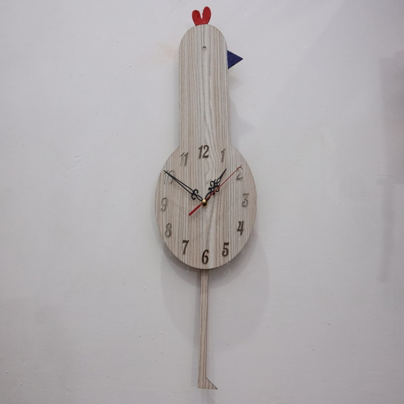 طرح ساعت دیواری طرح اردک مناسب برای استفاده در دستگاه های cnc چوب و cnc لیزر - laser cut duck wall clock cdr file