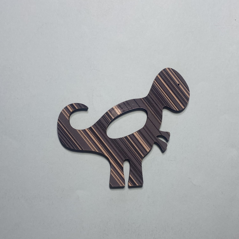 طرح دایناسور چوبی تی رکس مناسب برای استفاده در دستگاه های cnc چوب و cnc لیزر - laser cut t rex wood shape dinosaur wood cutout cdr file