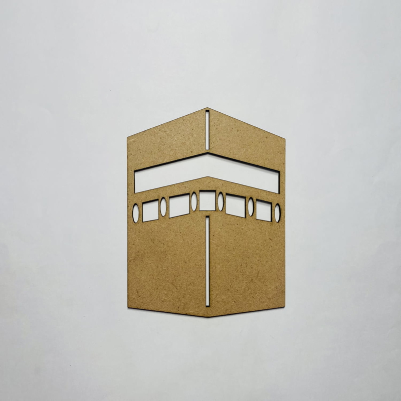 طرح کعبه مقدس مکه مناسب برای استفاده در دستگاه های cnc چوب و cnc لیزر - laser cut holy kaaba mecca cdr file