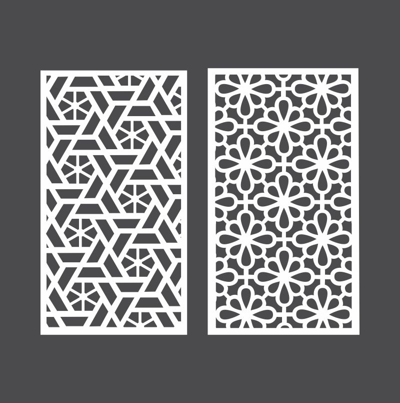 طرح گل cnc مناسب برای استفاده در دستگاه های cnc چوب و cnc لیزر - floral patterns for cnc laser cutting cdr file